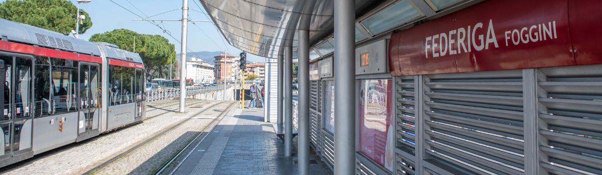 Tramvia Tram T1 Florenz Bauarbeiten